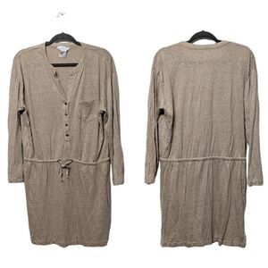 THE COMPANY STORE Linen Shirt Dress L